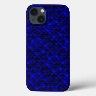 Etui iPhone 13 Balances de sirène bleu foncé tombant