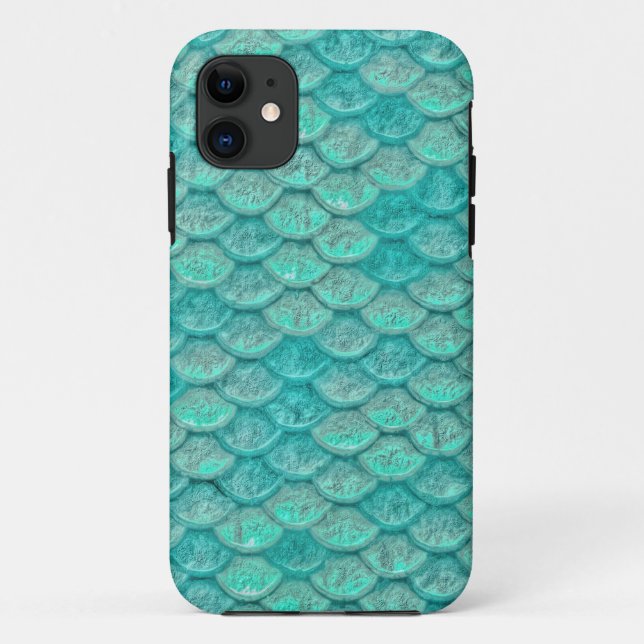 Coques Case-Mate iPhone Balances vertes de mer de sirènes (Dos)