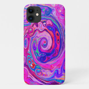 Case-Mate iPhone Case Balayage Abstrait rétro violet et orange