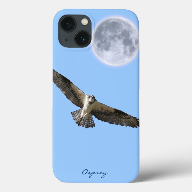 Coques Case-Mate iPhone Balbuzard pêcheur (aigle à poisson) et lune (Verso)