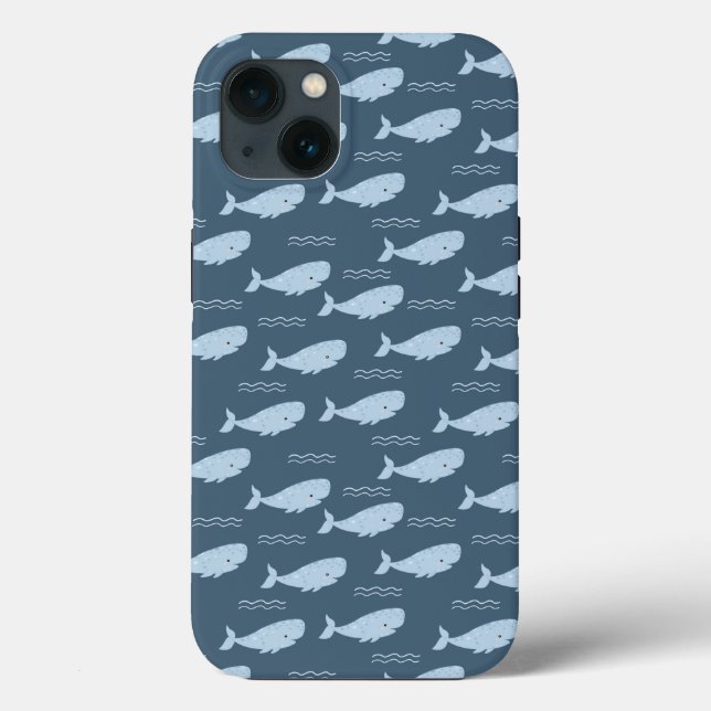 Coques Case-Mate iPhone Baleine bleue (Verso)
