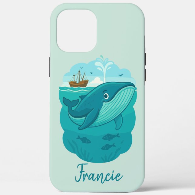 Coques Case-Mate iPhone Baleine de mer nautique (Verso)