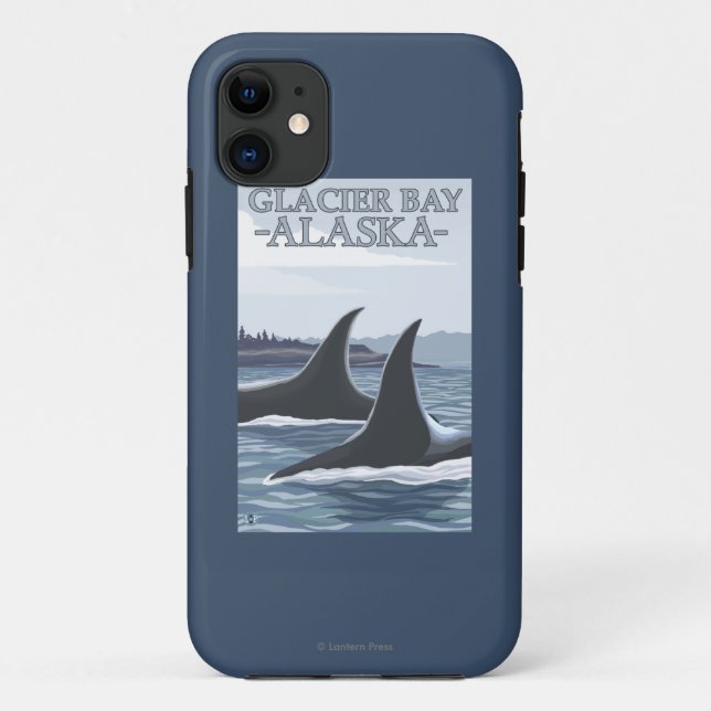 Coques Case-Mate iPhone Baleines #1 - baie de glacier, Alaska d'orque (Dos)