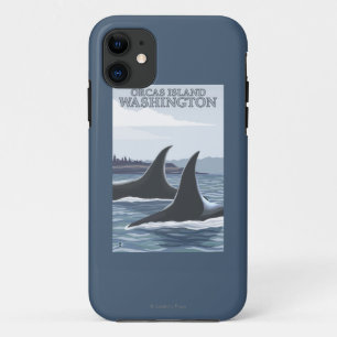 Etui iPhone Case-Mate Baleines #1 - orques île, Washington d'orque