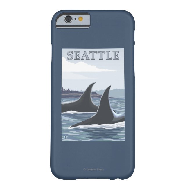 Coques Case-Mate iPhone Baleines #1 - Seattle, Washington d'orque (Dos)