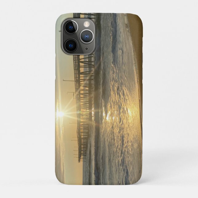 Coques Case-Mate iPhone Balise de bagages Sunrise at Virginia Beach Pier (Dos)