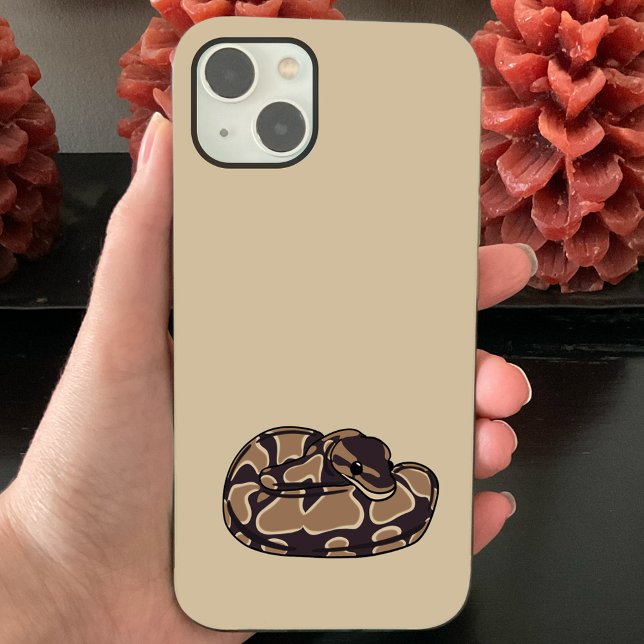Coques Case-Mate iPhone Ball Python Snake, Brown et Tan illustré (Créateur téléchargé)