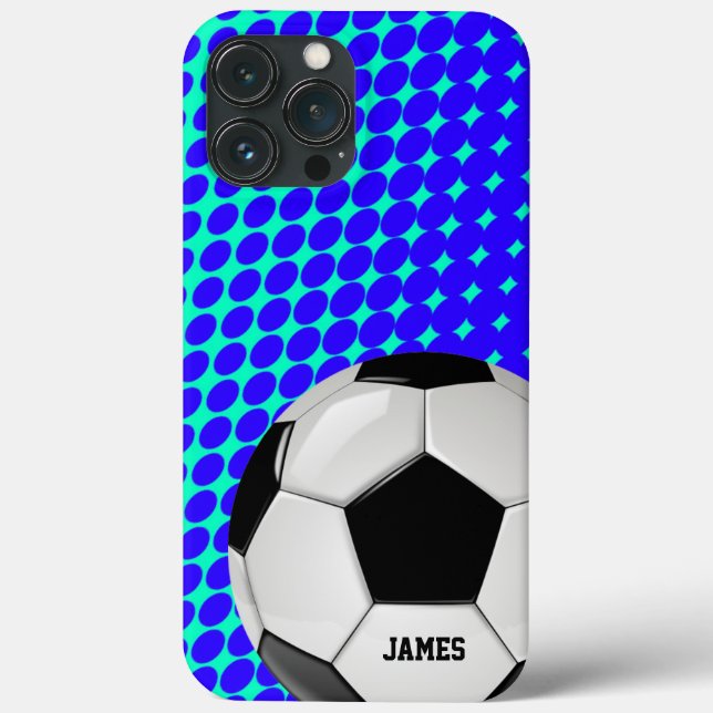 Coques Case-Mate iPhone Balle de soccer personnalisée (Verso)
