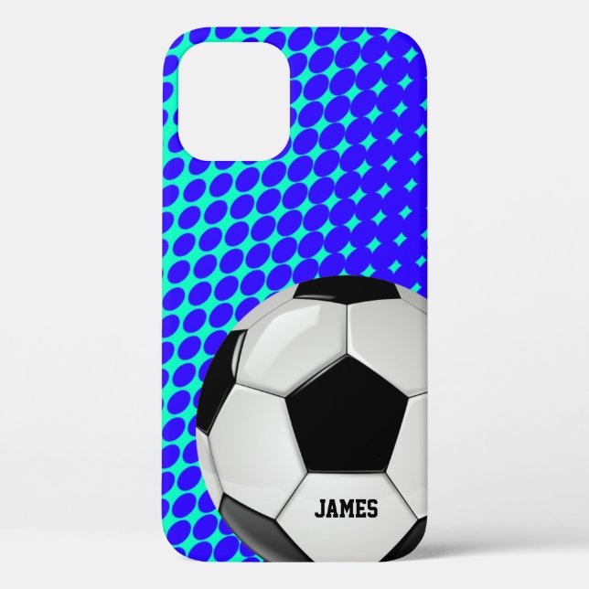 Coques Case-Mate iPhone Balle de soccer personnalisée (Verso)