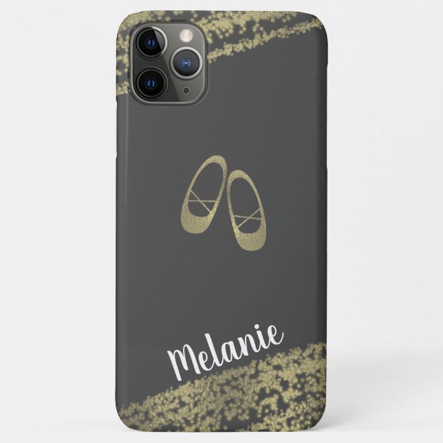 Coques Case-Mate iPhone Ballerina Danseuse sophistiquée Ballerina Gold Edg (Dos)