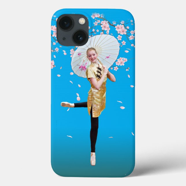 Coques Case-Mate iPhone Ballerina et fleurs de cerisiers (Verso)