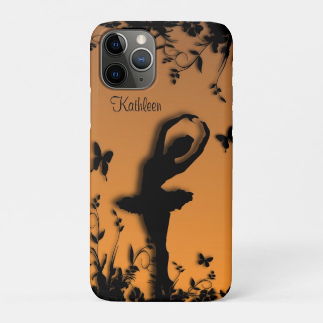 Coques Case-Mate iPhone Ballerina in Garden Dusk Personal (Dos)