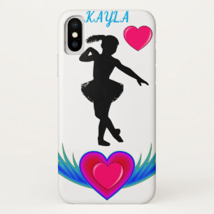 Case-Mate iPhone Case Ballerina pomme IPhone X coque. Nom personnalisé.