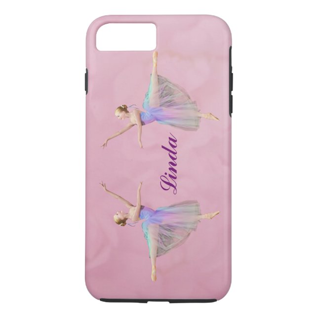 Coques Case-Mate iPhone Ballerine dans l'arabesque, nom personnalisable (Dos)