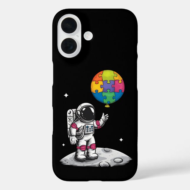 Coques Case-Mate iPhone Ballon d'astronaute autiste Espace Sensibilisation (Verso)