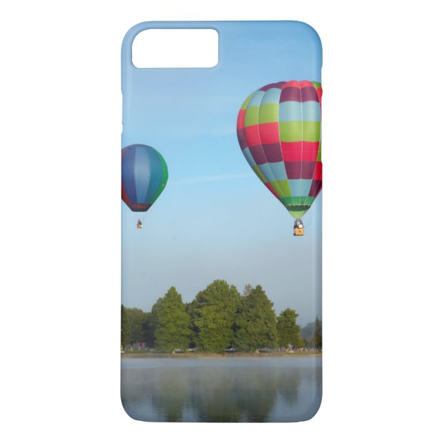 Coques Case-Mate iPhone Ballons à air chaud au-dessus d'un lac,  NZ (Dos)