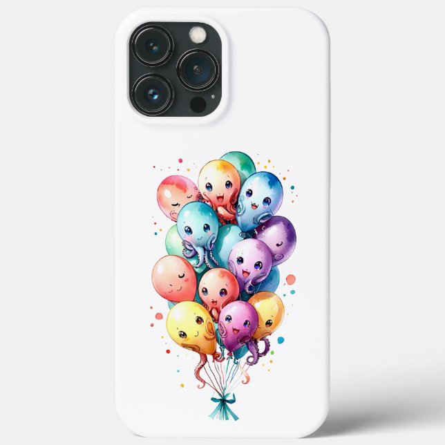 Coques Case-Mate iPhone Ballons de poulpe (Verso)
