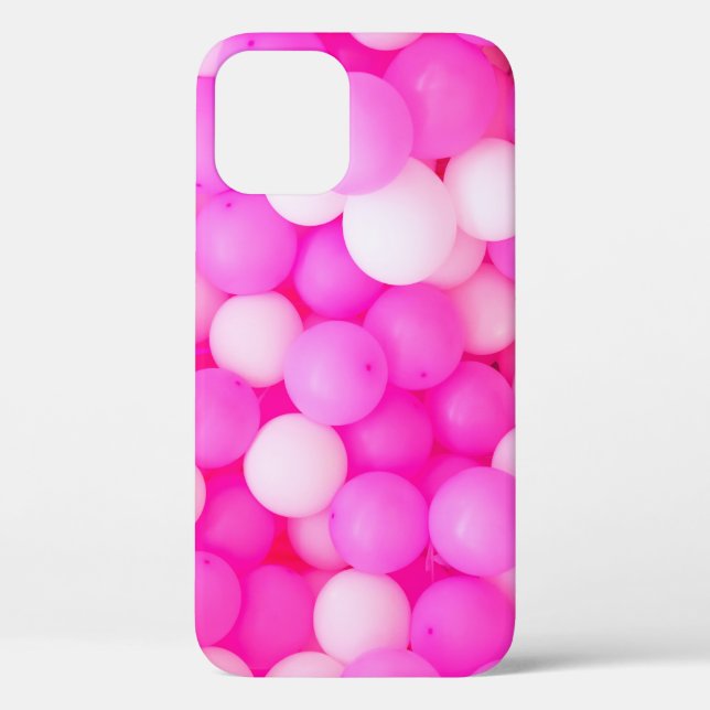 Coques Case-Mate iPhone Balloons Roses Festive Design Arrière - plan. (Verso)