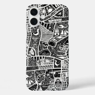 Coque Pour iPhone 16 Plus balnéaire rural noir