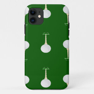 Case-Mate iPhone Case Bals de golf en motif vert
