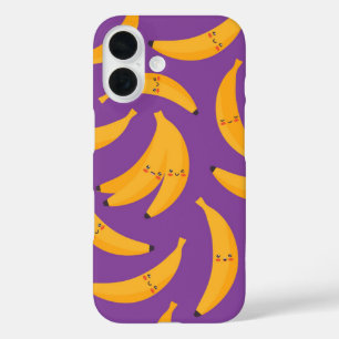 Coque Pour iPhone 16 Banana Buddies Bliss - Cute Kawaii Bananes jaunes