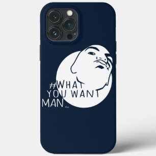 Case-Mate iPhone Case Bande bleue Hashtag Yo Man What You Want