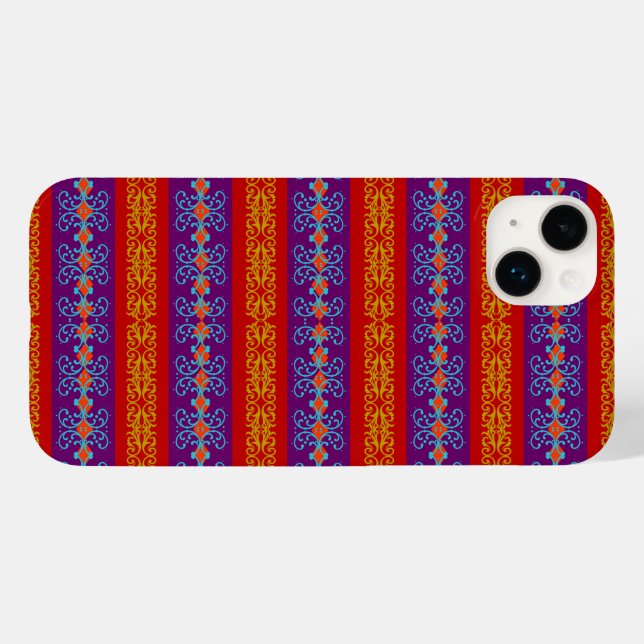 Coques Case-Mate iPhone Bande Boho Brocade (Verso (horizontal))