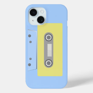 Coque Case-Mate iPhone Bande de cassette verte et bleue