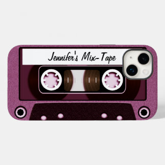 Coque Pour iPhone 14 Plus Bande de mixage rose personnalisé