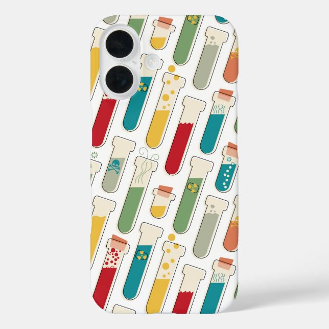 Coques Case-Mate iPhone Bande de tube d'essai de chimie moderne du milieu  (Verso)