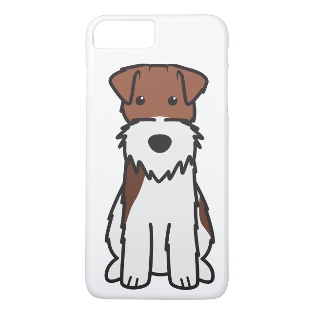 Coques Case-Mate iPhone Bande dessinée de chien de Fox Terrier de fil (Dos)