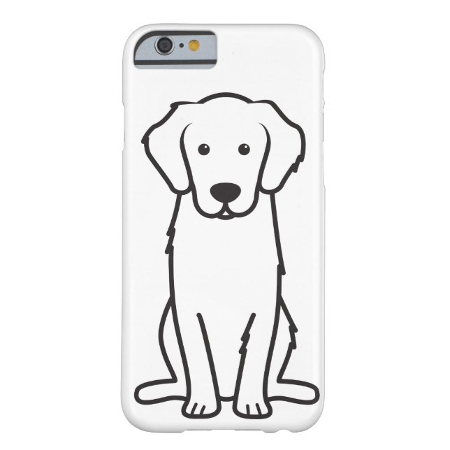 Coques Case-Mate iPhone Bande dessinée de chien de golden retriever (Dos)
