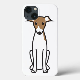 iPhone 13 Case Bande dessinée de chien de lévrier italien
