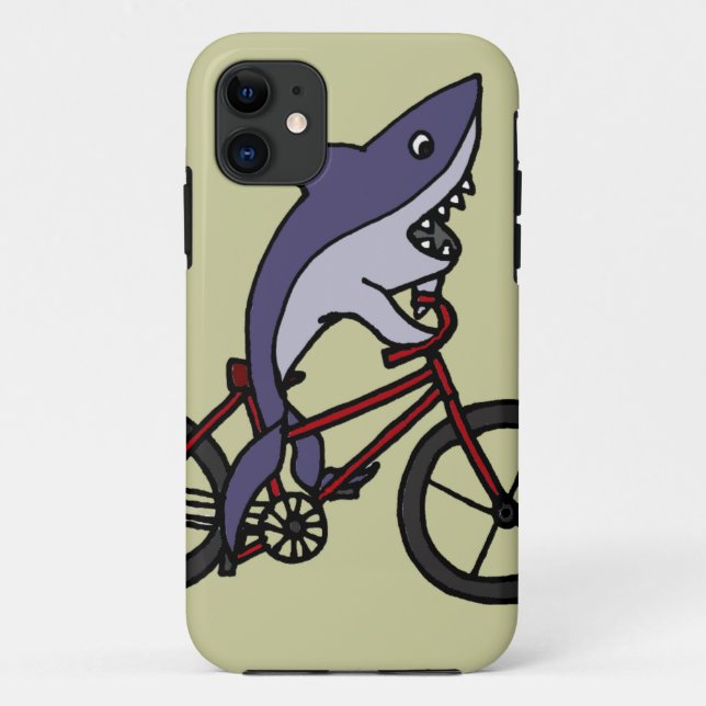 Coques Case-Mate iPhone Bande dessinée idiote de bicyclette d'équitation (Dos)