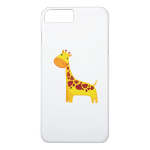 Coque iPhone 7 Plus Bande dessinée mignonne de girafe