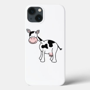 Coques Pour iPhone Bande dessinée noire et blanche de vache