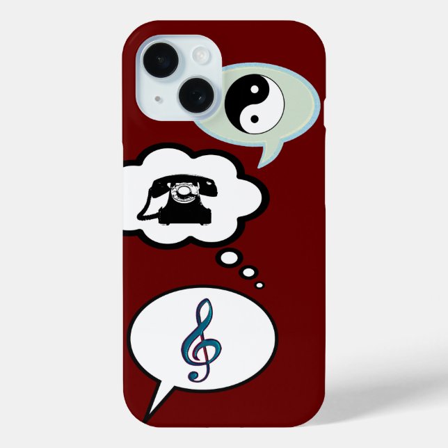 Coques Case-Mate iPhone bande dessinée Voix Ballons (Verso)