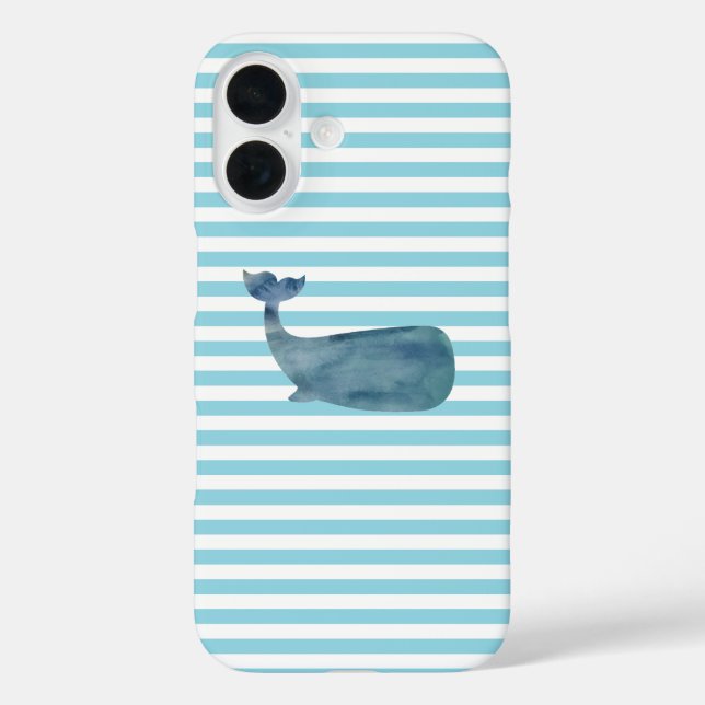 Coques Case-Mate iPhone Bande nautique de baleine (Verso)