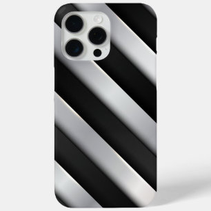 Coque Case-Mate iPhone Bande Noire Et Argent
