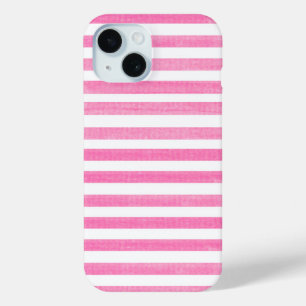 Coque Case-Mate iPhone Bande rose et blanche