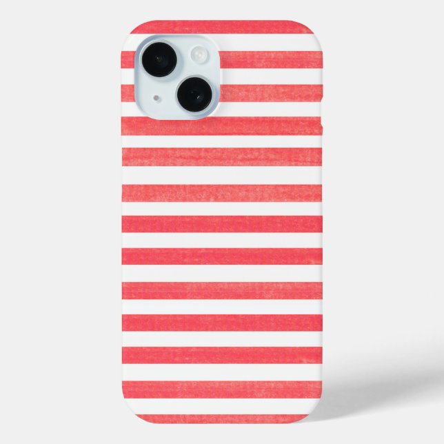Coques Case-Mate iPhone Bande rouge et blanche (Verso)