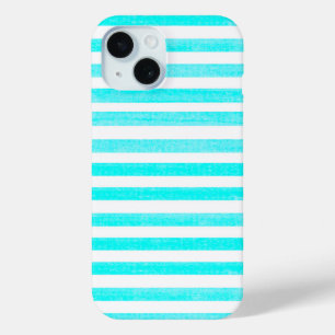 Coque Case-Mate iPhone Bande Turquoise et blanche