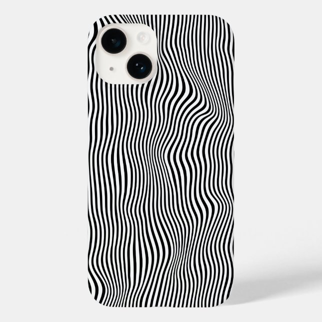 Coques Case-Mate iPhone Bandes à ondes noires (Verso)