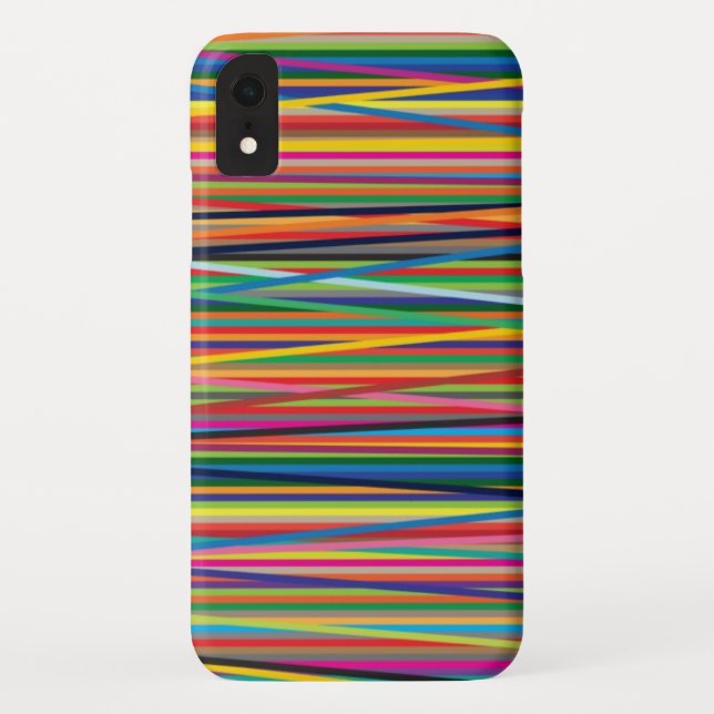 Coques Case-Mate iPhone Bandes abstraites colorées (Dos)