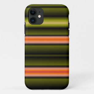 Coque Case-Mate iPhone Bandes Abstraites (orange, vert, citron vert, noir