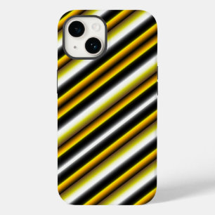 Coque Case-Mate iPhone Bandes arc-en-ciel blanc jaune