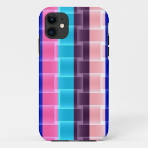 Coque iPhone 11 Bandes arc-en-ciel colorées design moderne 2