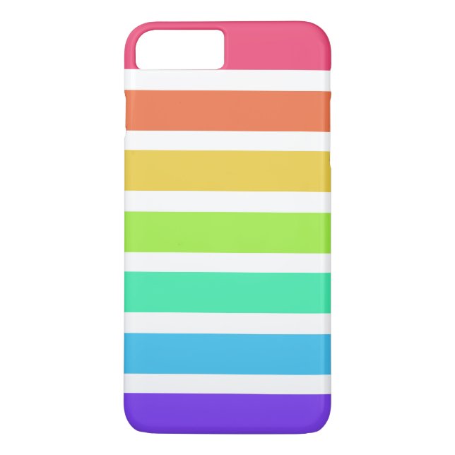 Coques Case-Mate iPhone Bandes arc-en-ciel lumineuses (Dos)