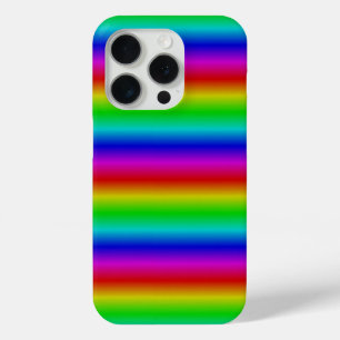 Coque iPhone 15 Pro Bandes arc-en-ciel - Motif