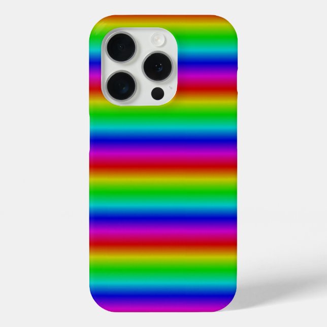 Coques Case-Mate iPhone Bandes arc-en-ciel - Motif (Verso)